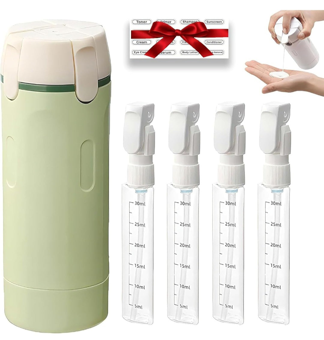 FlightKit™ - Dispensador de Viaje 4-en-1